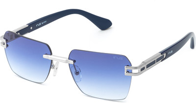 IRUS Rectangular Sunglasses(For Men, Blue)