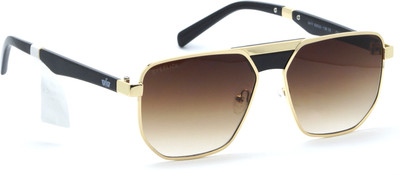 EYEFLICK Rectangular Sunglasses(For Men, Brown)