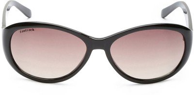 Fastrack Oval Sunglasses(For Women, Brown)