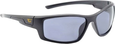 GANSTA Wrap-around Sunglasses(For Men & Women, Black)