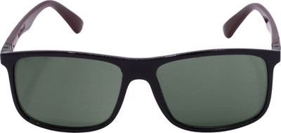 Redleaf Rectangular Sunglasses(For Men & Women, Green)