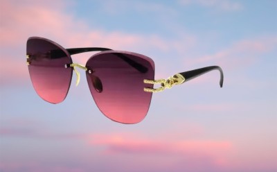 SpadeAces Butterfly Sunglasses(For Women, Pink)