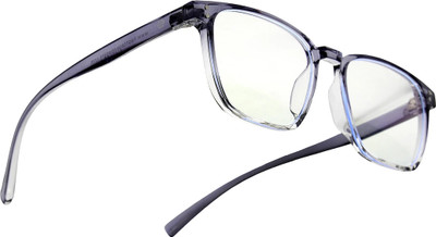 Hashtag eyewear Rectangular Sunglasses(For Men & Women, Clear)