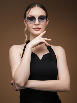 IDOR Rectangular Sunglasses(For Women, Brown)