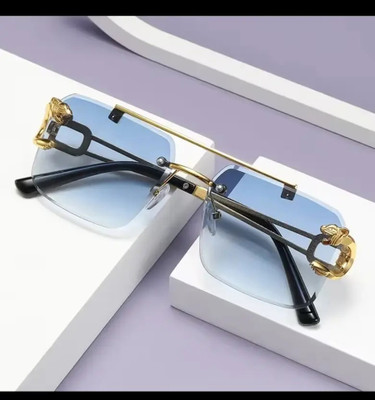 artrue Retro Square Sunglasses(For Men & Women, Blue)