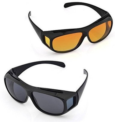 Geyoga Sports Sunglasses(For Men & Women, Yellow, Black)