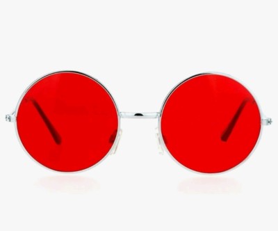 alneha Round Sunglasses(For Boys & Girls, Red)