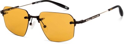 Lenskart STUDIO Rectangular Sunglasses(For Men & Women, Yellow)