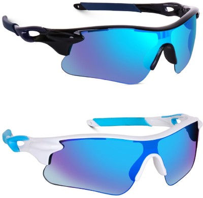 PC STAR Sports Sunglasses(For Men & Women, Blue)