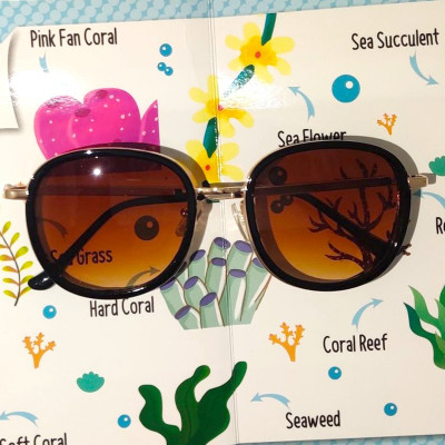 tiny kidzi Round Sunglasses(For Boys & Girls, Brown)