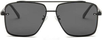 FILZAGLASSES Retro Square Sunglasses(For Boys & Girls, Black)