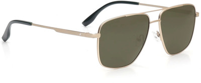 Fastrack Rectangular Sunglasses(For Men, Green)