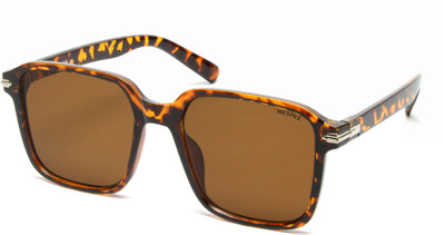 MESPEE Rectangular Sunglasses(For Men & Women, Brown)