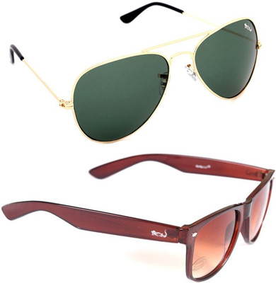 ELLIGATOR Wayfarer Sunglasses(For Men, Black)