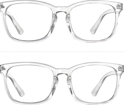 one amore Wayfarer Sunglasses(For Men & Women, Clear, Clear)