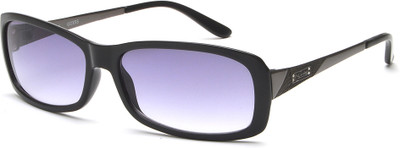 GUESS Rectangular Sunglasses(For Men & Women, Violet)