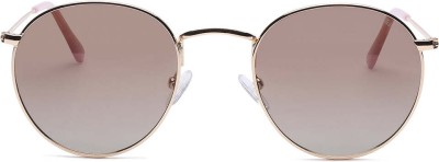 specsmakers Round Sunglasses(For Men & Women, Brown)