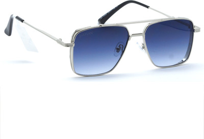 EYEFLICK Rectangular Sunglasses(For Men, Black, Grey)