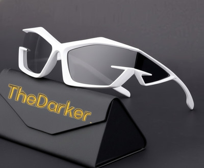 TheDarker Sports, Wrap-around Sunglasses(For Men & Women, Black)
