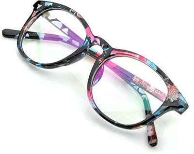 SUNGLASSES WORLD Round Sunglasses(For Men & Women, Clear)