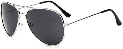 Augen Aviator Sunglasses(For Men & Women, Black)
