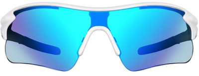 Saros Wrap-around Sunglasses(For Men, Blue)
