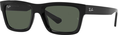 Ray-Ban Rectangular Sunglasses(For Men & Women, Green)