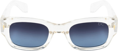 HEXXA Rectangular Sunglasses(For Men, Blue)