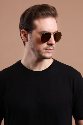 Irayz Aviator Sunglasses(For Men & Women, Brown)
