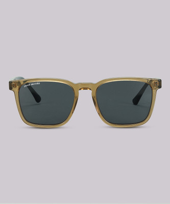 john jacobs Rectangular Sunglasses(For Men & Women, Grey)