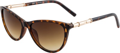 Fair-x Oval Sunglasses(For Women, Brown)