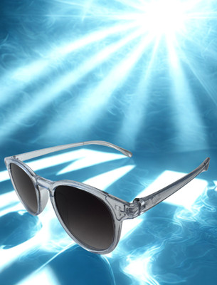 Matteo Bianchi Round Sunglasses(For Women, Grey)