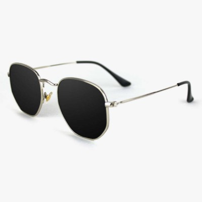 ALFATOORE Retro Square Sunglasses(For Men & Women, Black)