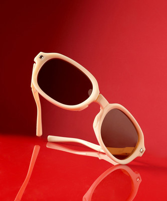 Haute Sauce Rectangular Sunglasses(For Women, Brown)