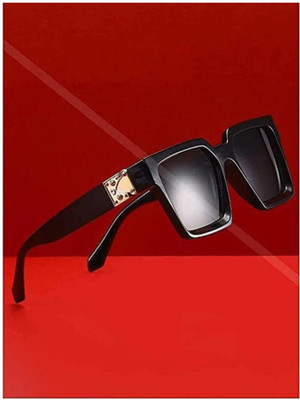 ATOUCH Wayfarer, Rectangular Sunglasses(For Men & Women, Black)