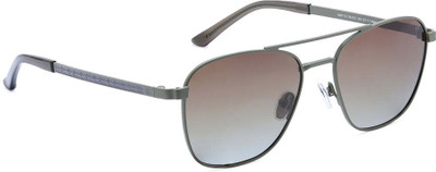 specsmakers Retro Square Sunglasses(For Men & Women, Brown)