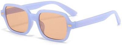 SYGA Retro Square Sunglasses(For Men & Women, Brown)