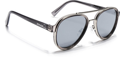 VOYAGE Aviator Sunglasses(For Men & Women, Grey, Silver)
