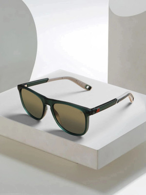 New Balance Retro Square Sunglasses(For Men, Golden)