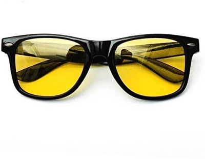 house of common Retro Square, Rectangular, Wayfarer Sunglasses(For Men & Women, Yellow)