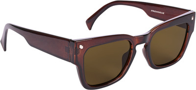 PROVOGUE Wayfarer, Rectangular Sunglasses(For Men & Women, Brown)