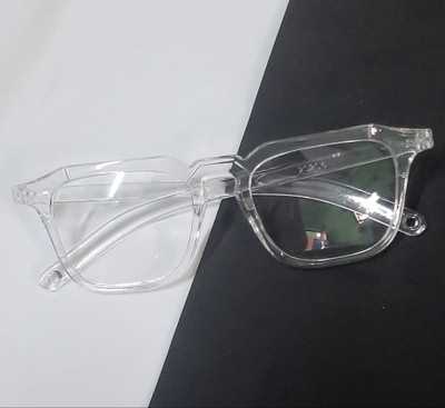 Syn Traders Rectangular Sunglasses(For Men & Women, Clear)