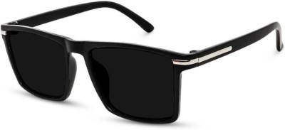 Sunglance Wayfarer Sunglasses(For Men & Women, Black)