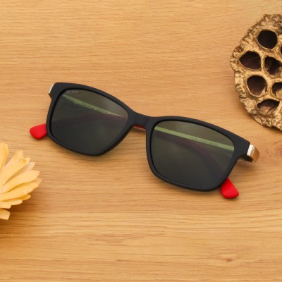 Ted Smith Wayfarer Sunglasses(For Men & Women, Green)