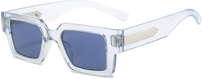 Augen Rectangular Sunglasses(For Men & Women, Blue)