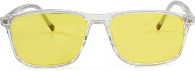 Redex Rectangular Sunglasses(For Men, Yellow)