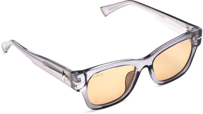 Eyeric Retro Square Sunglasses(For Men, Orange)