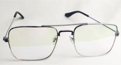 m a enterprises Retro Square Sunglasses(For Men, Clear)