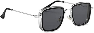 Roffers Rectangular Sunglasses(For Boys & Girls, Black)