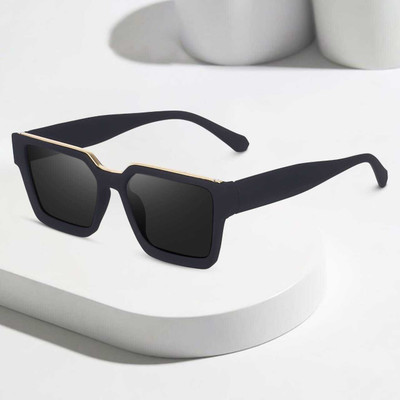 ALFATOORE Rectangular Sunglasses(For Men & Women, Black)